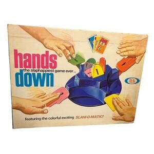 Vtg 1964 Hands Down Board Game by Ideal Toy Complete Original Box Slam-O-Matic